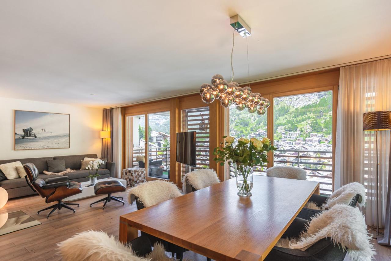 Modern Apartment With View Over ツェルマット エクステリア 写真