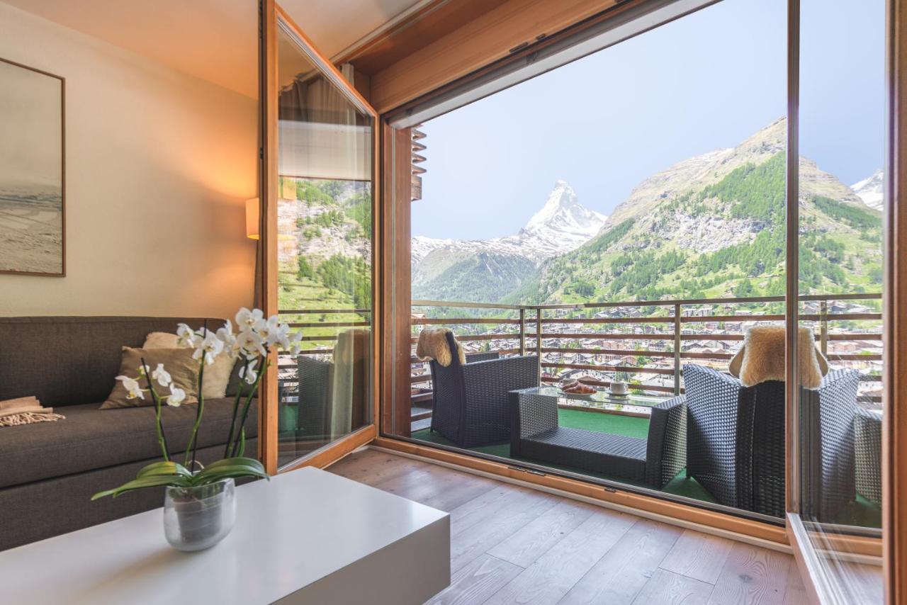 Modern Apartment With View Over ツェルマット エクステリア 写真